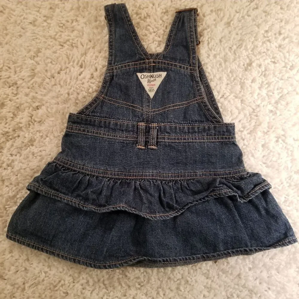 Oshkosh Vestbak Overalls Dress 12M